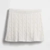 100% Cotton Cable-Knit Mini Skort