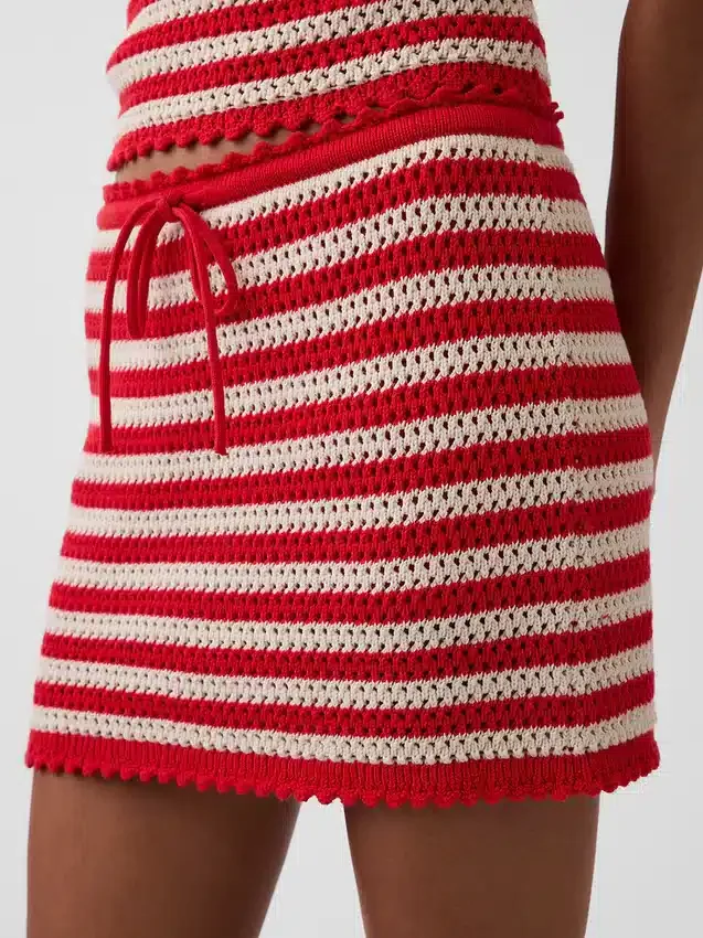 100% Cotton Crochet Easy Mini Skort