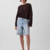 100% Cotton Crochet Relaxed Sweater