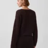 100% Cotton Crochet Relaxed Sweater