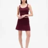 100% Cotton Pointelle Mini Skirt