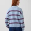 100% Cotton Relaxed Polo Sweater