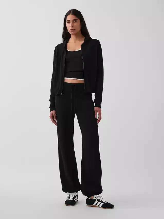 100% Cotton Relaxed Sweater Joggers