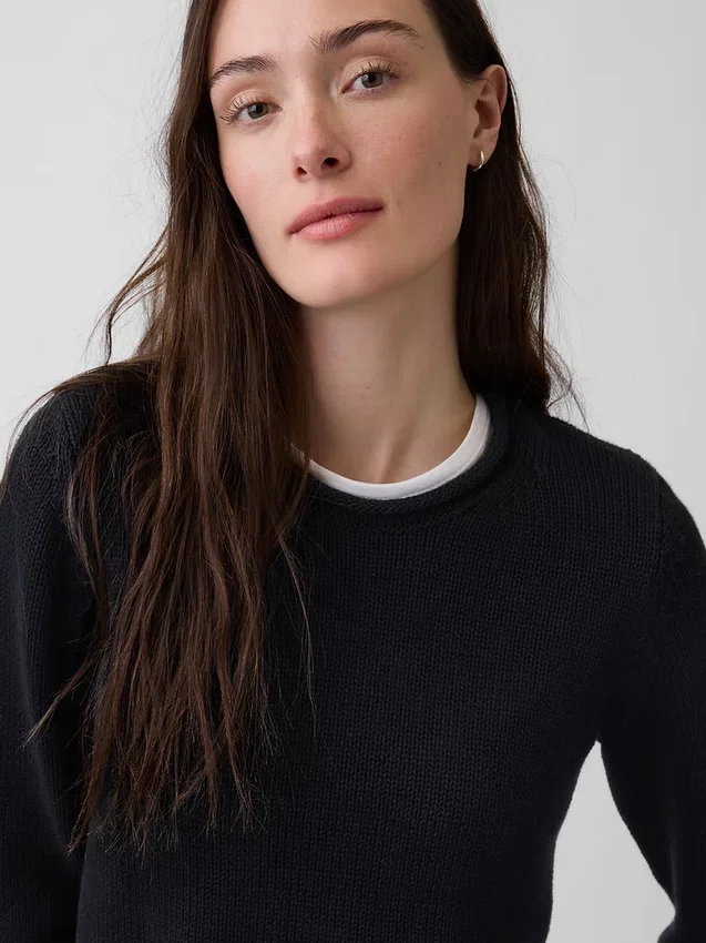 100% Cotton Rollneck Sweater