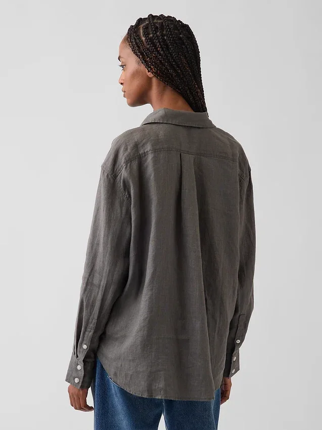 100% Linen Oversized Shirt