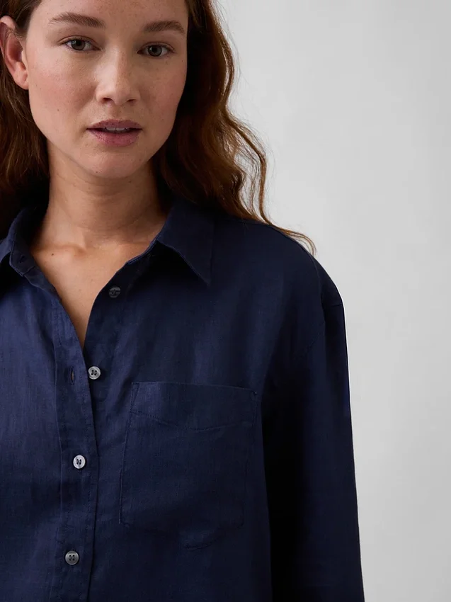 100% Linen Oversized Shirt