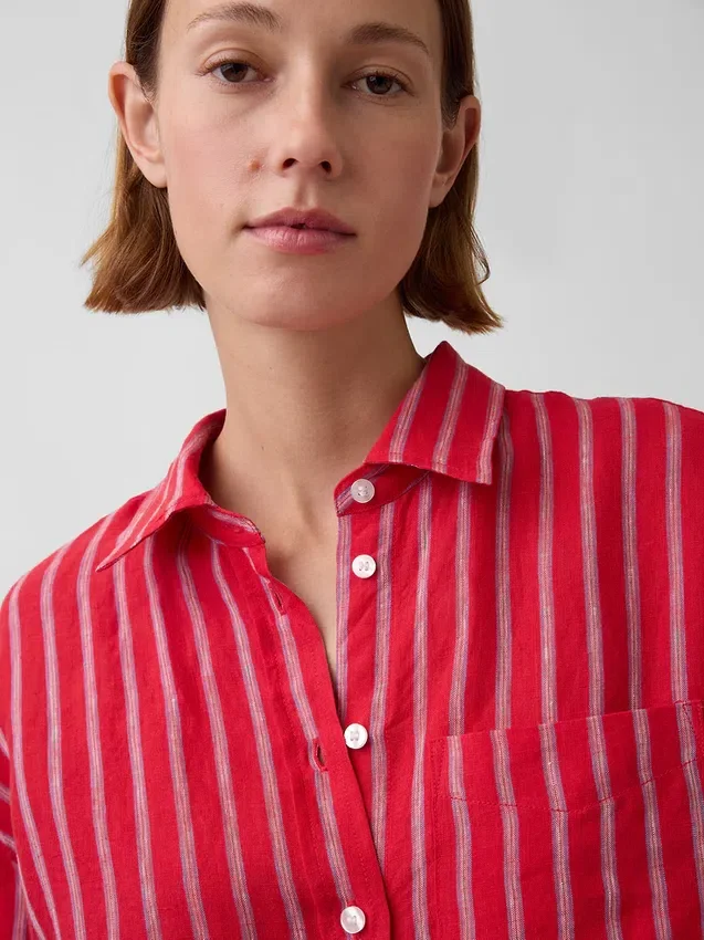 100% Linen Oversized Shirt