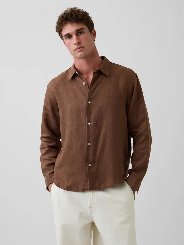 100% Linen Relaxed Shirt