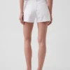 3.5" High Rise Relaxed Straight Denim Shorts