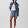 3.5” Low Slung Easy Denim Shorts