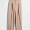 365 High Rise Brushed Twill Taper Ankle Trousers