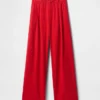 365 High Rise Linen-Blend Trousers