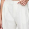 365 High Rise Linen-Blend Trousers