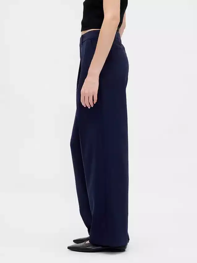 365 Low Rise Pleated Wide-Leg Trousers