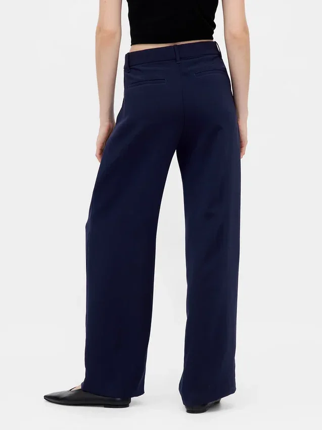 365 Low Rise Pleated Wide-Leg Trousers