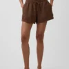 4" Mid Rise Cotton Gauze Easy Shorts