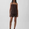 4" Mid Rise Linen-Blend Shorts
