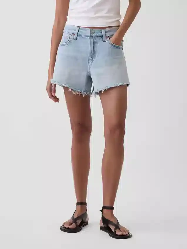 4" Mid Rise Ultrasoft Relaxed Cutoff Shorts