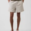 5.5" Linen-Blend Relaxed Shorts