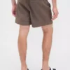 5.5" Linen-Blend Relaxed Shorts