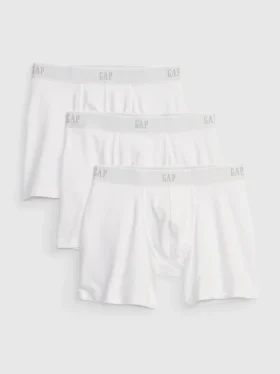 5" Organic Stretch Cotton Boxer Briefs (3-Pack)