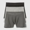 5" Organic Stretch Cotton Boxer Briefs (3-Pack)
