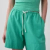 6" Linen-Blend Easy Shorts