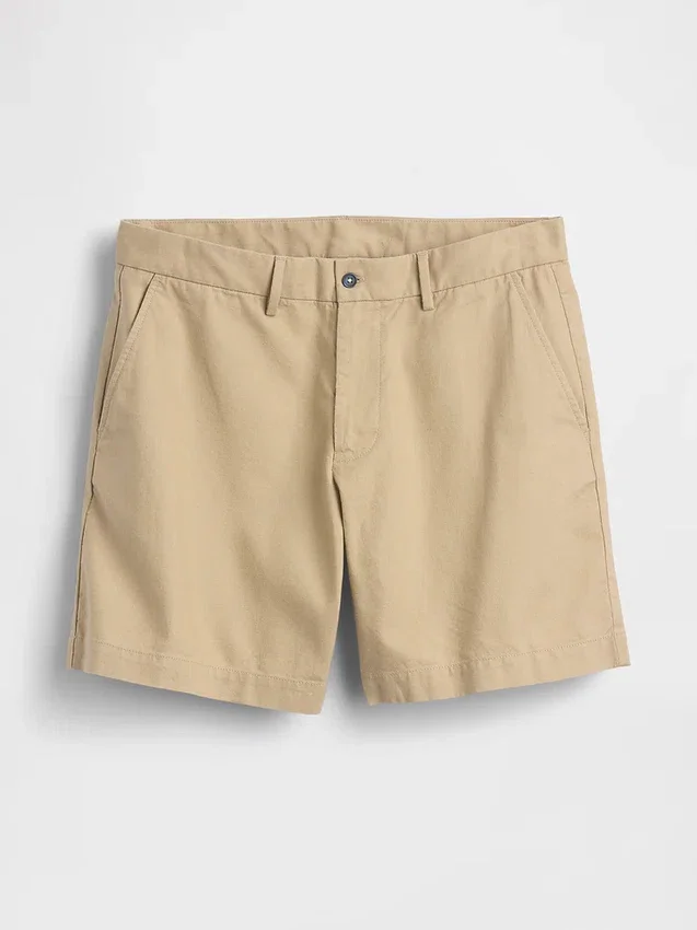 7.5" Linen-Cotton Shorts