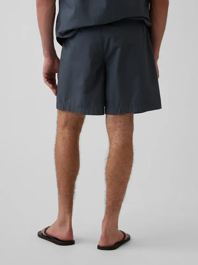 7" Poplin Relaxed Shorts