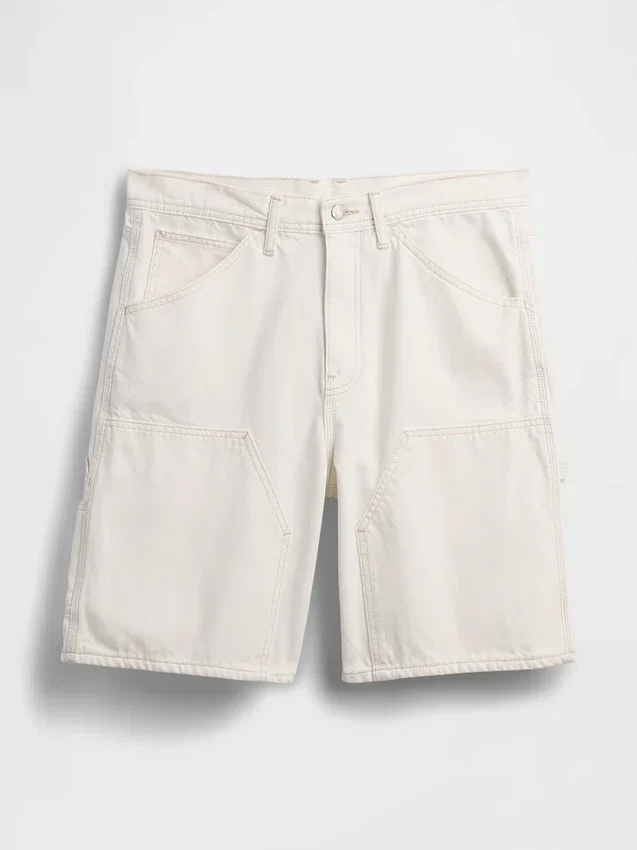 9" Loose Denim Carpenter Shorts