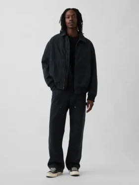 90S Loose Canvas Double-Knee Carpenter Pants