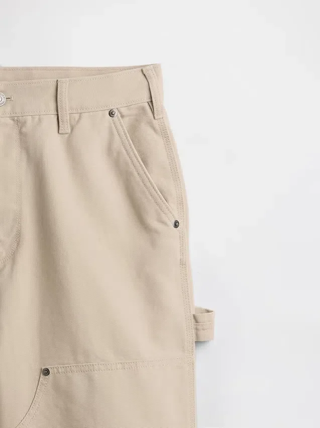 90S Loose Canvas Double-Knee Carpenter Pants