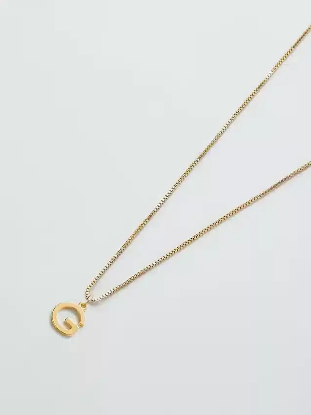 Admiral Row Gold Dainty Initial Necklace