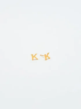 Admiral Row Gold Initial Earrings