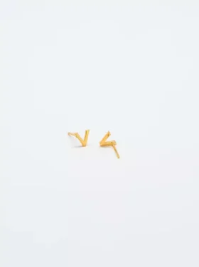 Admiral Row Gold Initial Earrings