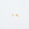 Admiral Row Gold Initial Earrings