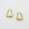 Admiral Row Gold Triangle Hoop Earrings