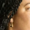 Admiral Row Gold Triangle Hoop Earrings