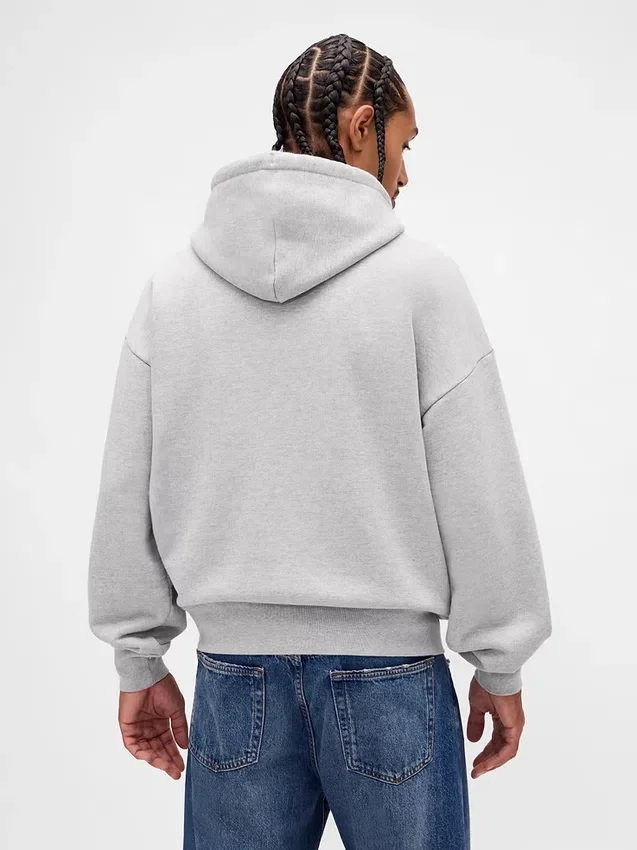 Adult Extra Heavyweight French Terry Oversized Logo Hoodie