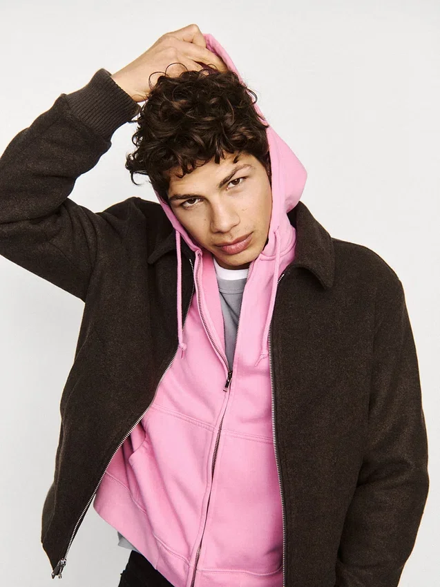 Adult Heavyweight Oversized Crop Zip Hoodie