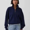 Adult Heavyweight Oversized Quarter-Zip Pullover
