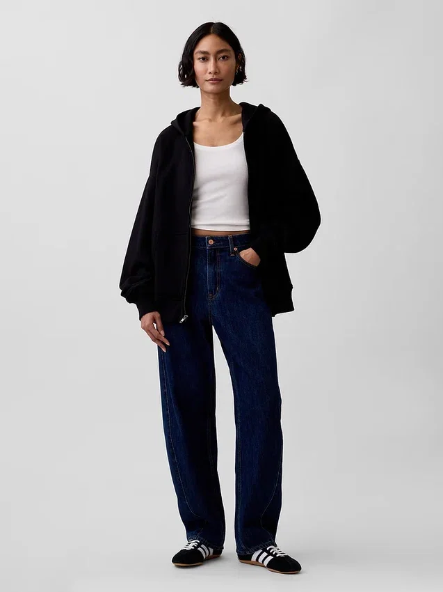 Adult Heavyweight Oversized Zip Hoodie