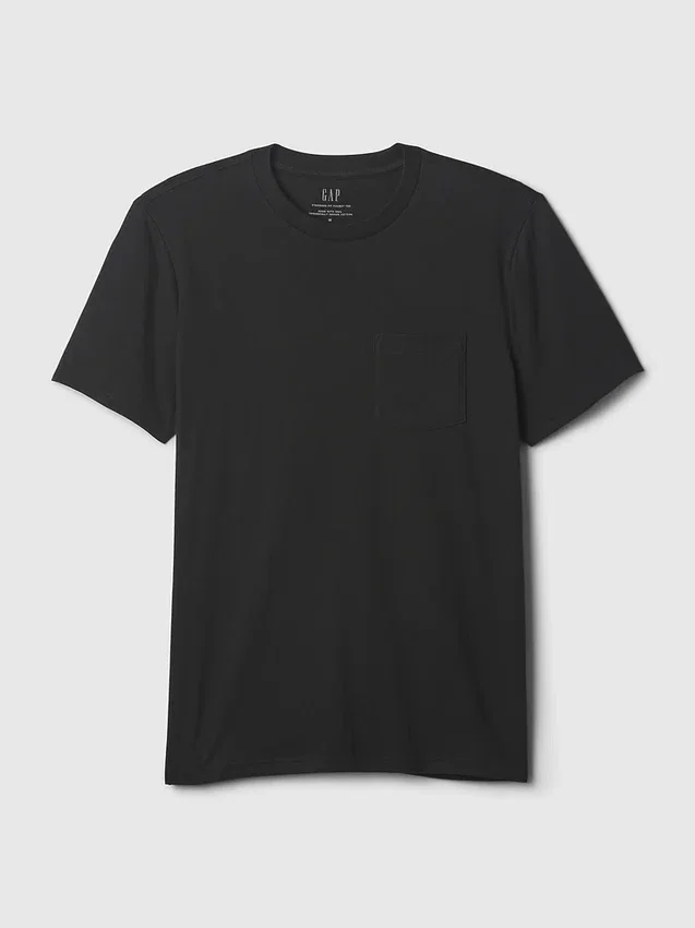 Adult Organic Cotton Pocket T-Shirt
