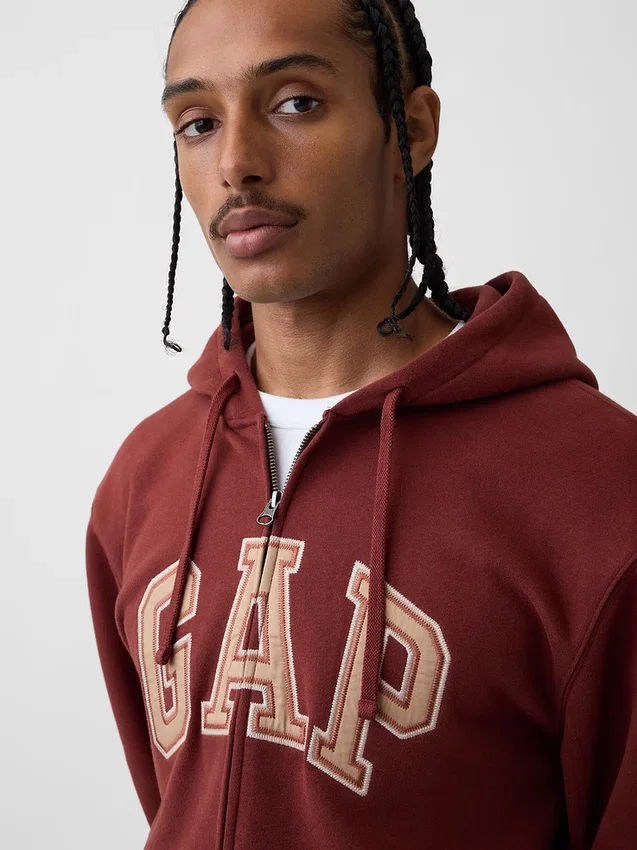 Adult Vintagesoft Arch Logo Zip Hoodie