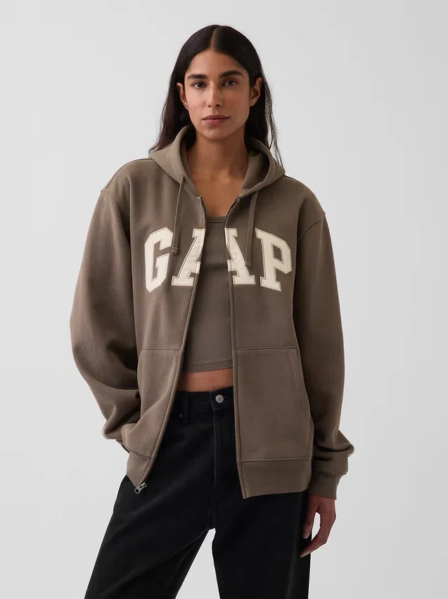Adult Vintagesoft Arch Logo Zip Hoodie