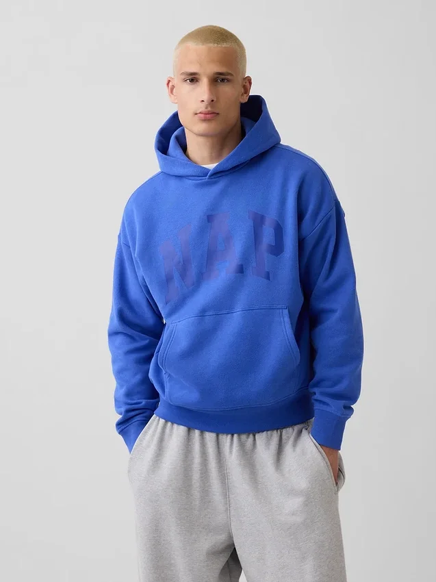 Adult Vintagesoft Nap Logo Hoodie