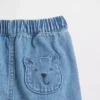 Baby Brannan Bear Pocket Pull-On Denim Shorts