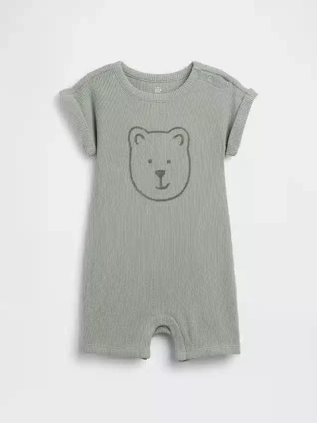 Baby Brannan Bear Waffle Shorty One-Piece