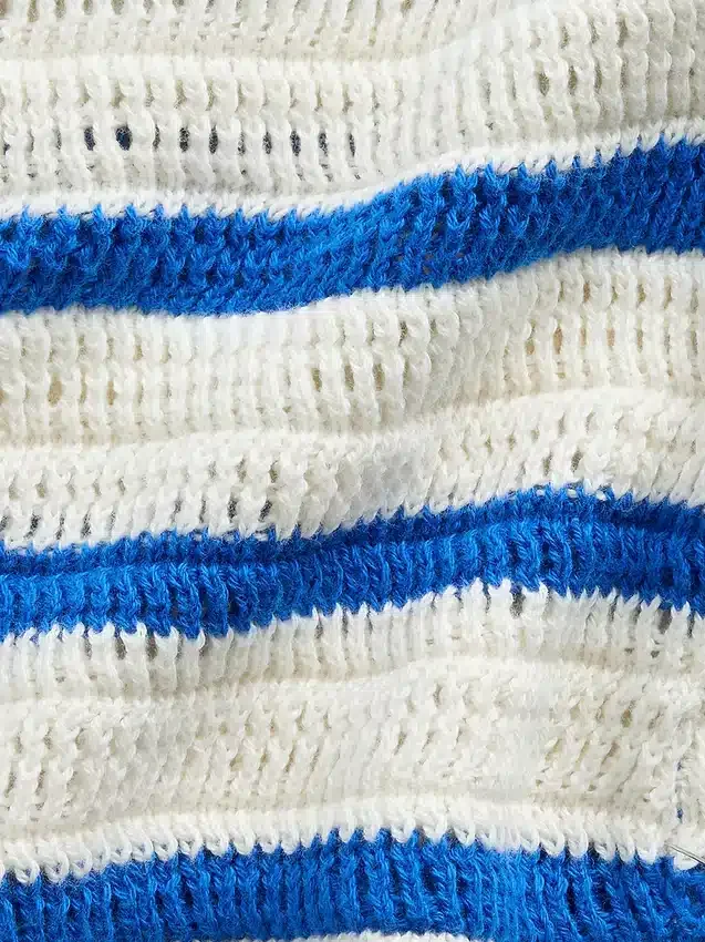 Baby Crochet Stripe Outfit Set