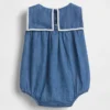 Baby Denim Sailor Bubble Bodysuit